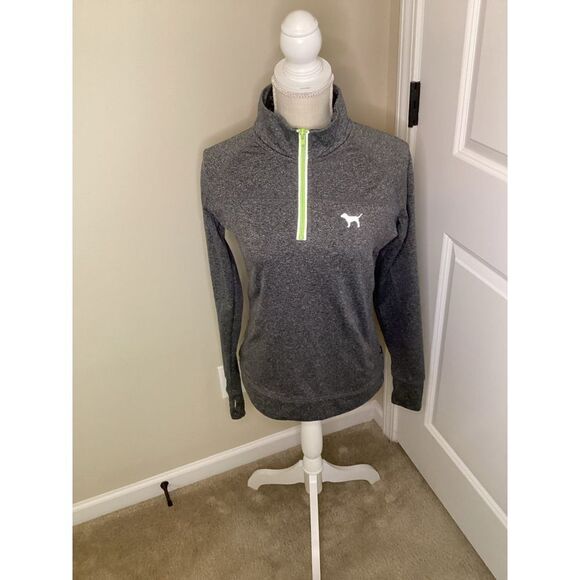 EUC Ladies‎ Pink by Victoria’s Secret 1/4 Zip Drifit pullover - Picture 1 of 3